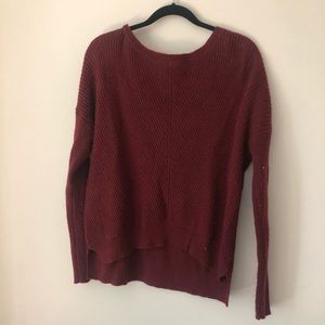 maroon sweater long sleeve